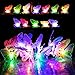 Kohree Butterfly Solar Lights, Colorful String Lights Fiber Optic Butterflies, 12 LED Solar Butterfly Fairy Lights for Outdoor Patio Yard Lawn Decoration