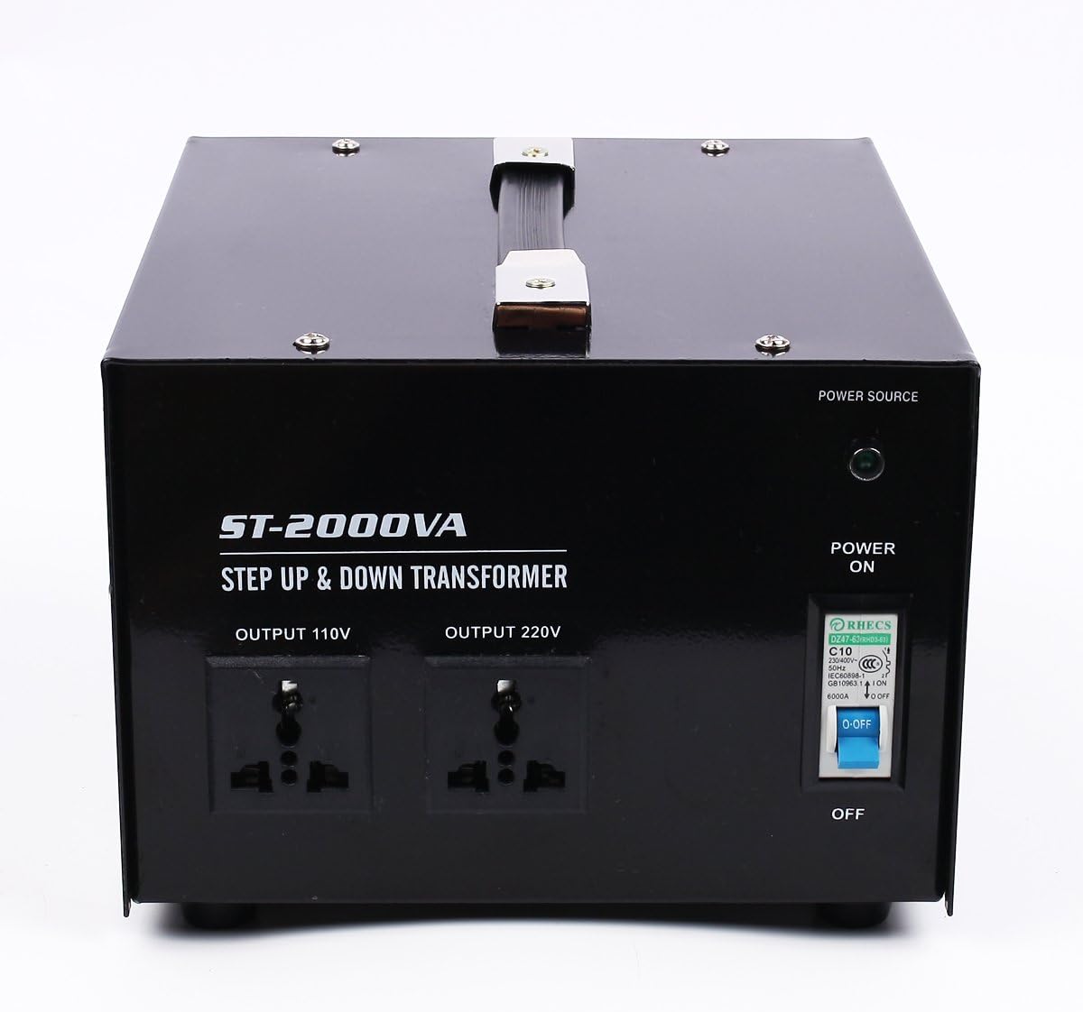 MSKJ 2000w 220V-110V Step Up Down Voltage Transformers Converter UK to US US to UK Power AC Black (2000W)