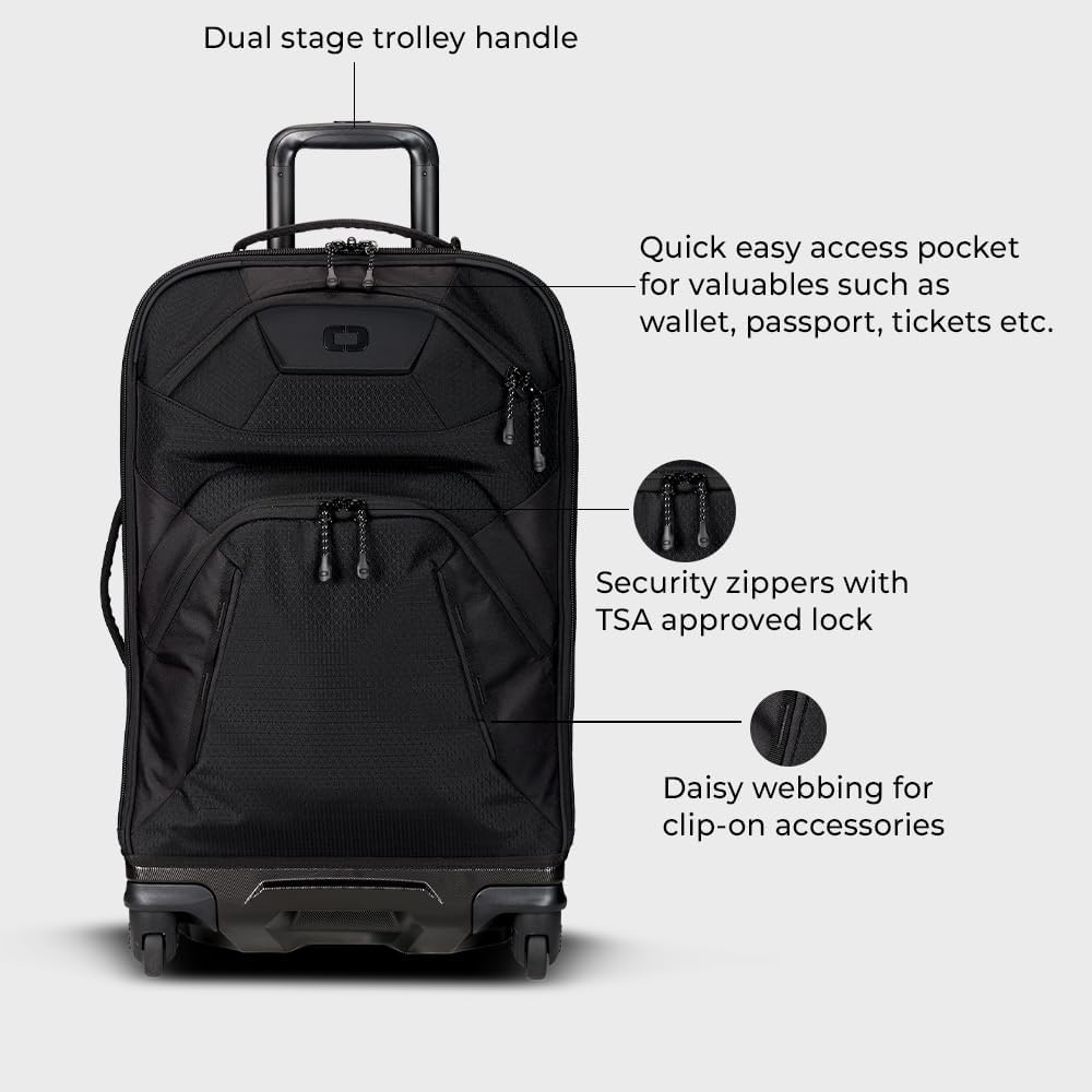 OGIO Renegade Wheeled Spinner Luggage (26, Black)