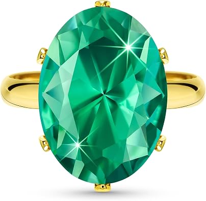 Linawe Cubic Zirconia Imitation Diamond Moissanite Rings for Women, 14K Gold/Rose Gold/Silver Adjustable Chunky Ring, Costume Rhinestone Jewelry for Wedding Engagement | Costume Jewelry, Copper, Large, Cocktail, Birthstone, Rhinestone, Gemstone, Cubic Zirconia, Stone, Chunky, Crystal, Faux