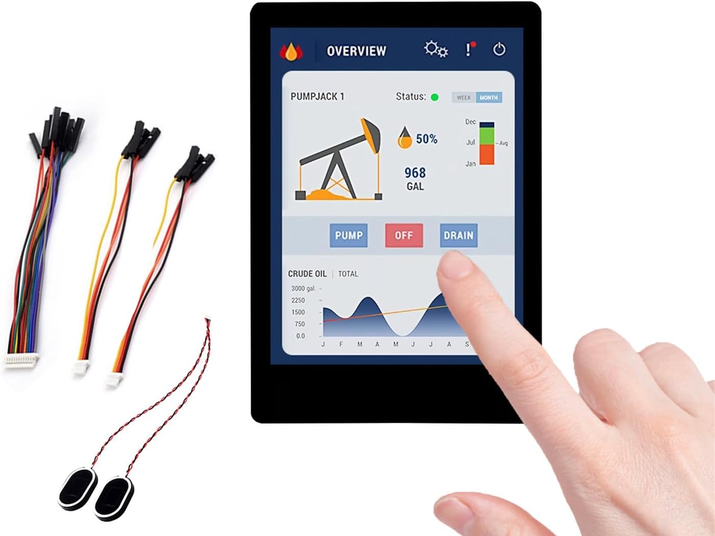 ESP32-S3 2.8inch Capacitive Touch Display Development Board, 5-Point Touch, 240×320 IPS LCD, 32-bit LX7 Dual-Core Processor, Support Wi-Fi & Bluetooth, Multiple Peripherals Interfaces, with Speaker