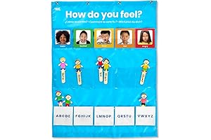 hand2mind Express Your Feelings Daycare Pocket Chart