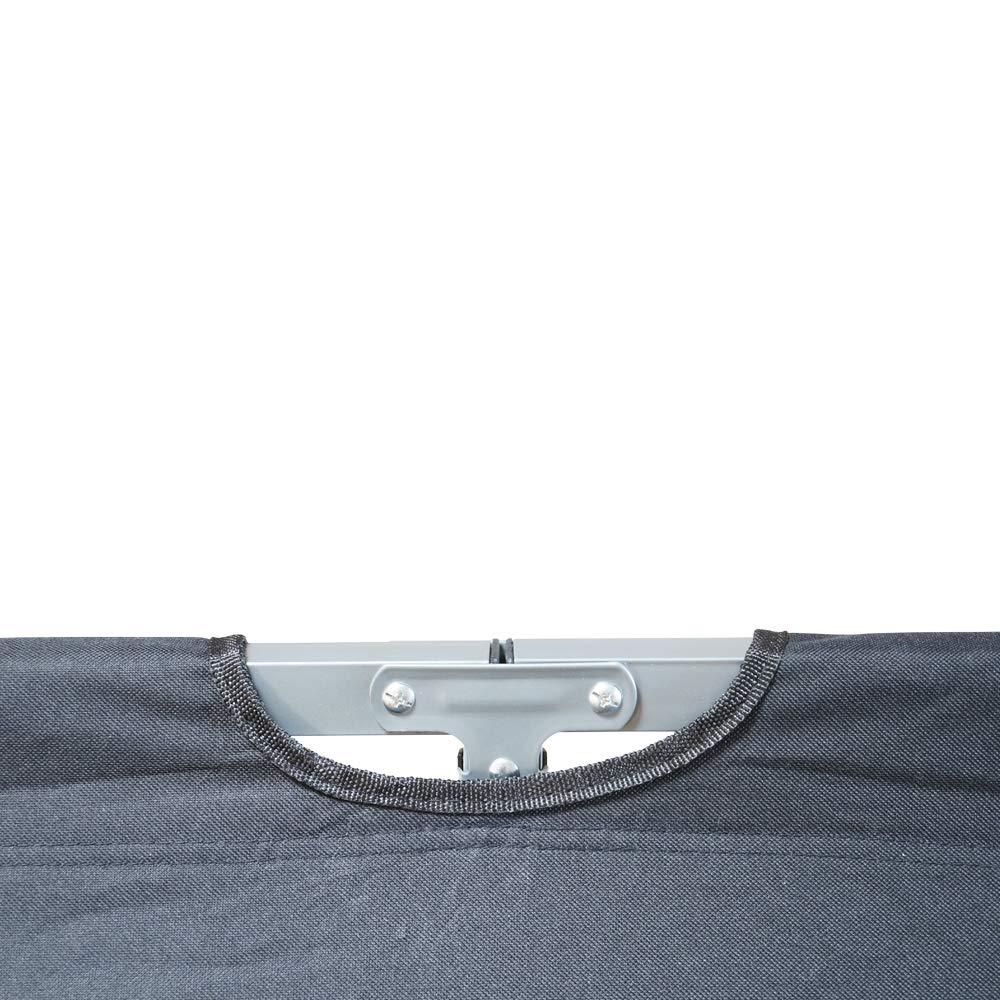 Grafner XL Feldbett mit Transporttasche, belastbar bis 150 kg, bequemes 600D Oxford-Gewebe – in schwarz, Klappbett Gästebett