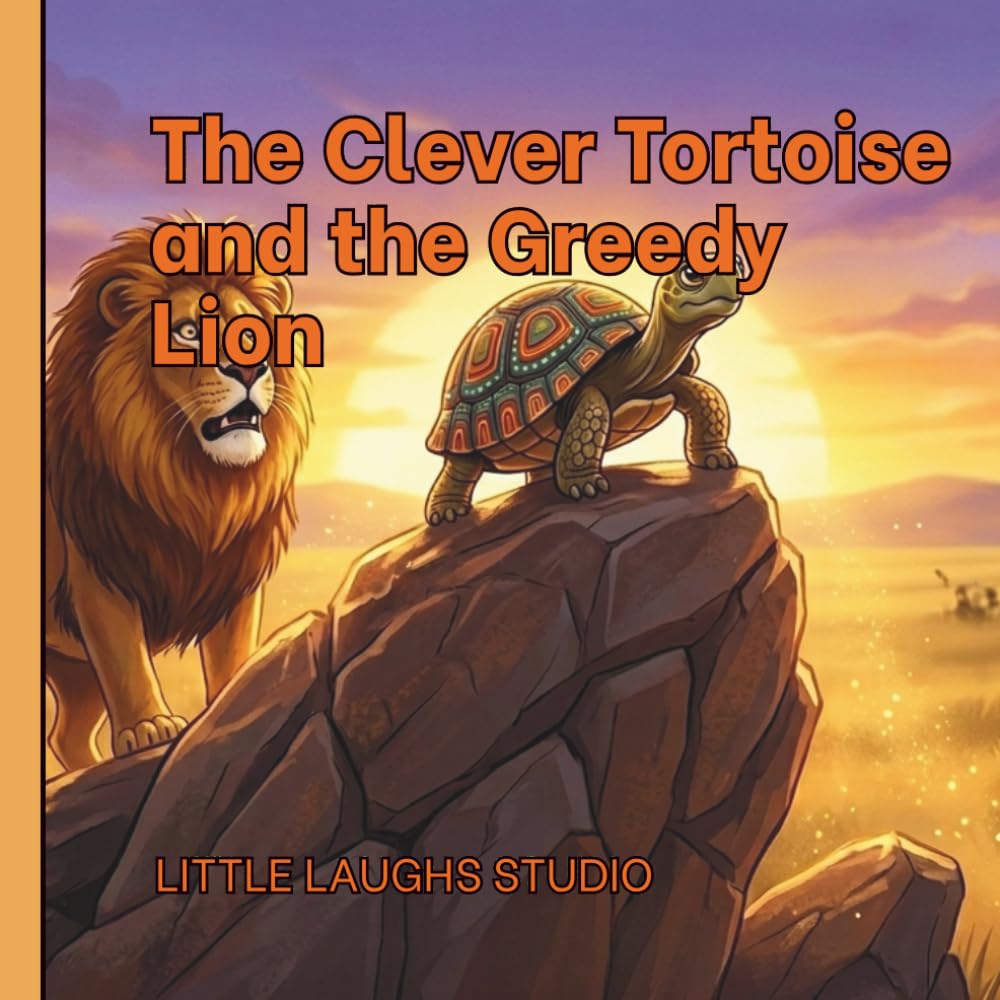 The Clever Tortoise and the greedy Lion: An Exciting African Folktale Picture Book About Wisdom, Courage, and Outsmarting Fear for Kid 3-8