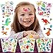 Produktbild Deeplay Dinosaurier Temporäre Tattoos für Kinder, 20 Blatt wasserdichte Kleinkinder Party Günstlingsbedarf für Geburtstag, Festival, Austauschgeschenk, Goodie Bags, Schulbelohnungen