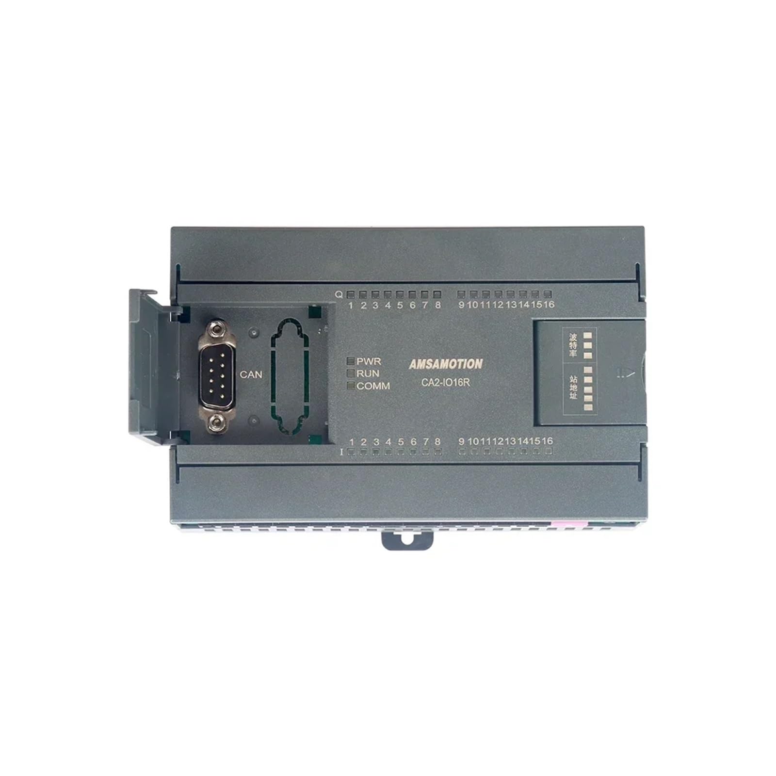 CANopen CAN Bus Module IO distribué à distance Transistor de relais industriel analogique RS485 for Sch ~ eider Delta Xinje PLC IOT(CA2-IO16T)