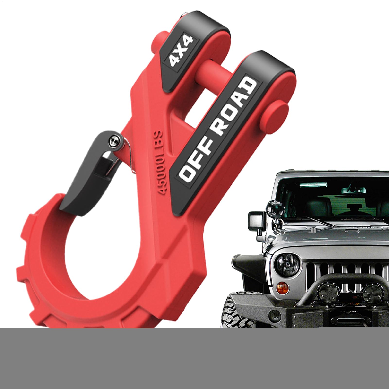 Gancio per verricello versatile da 3/8 di pollice con gancio per rimorchio