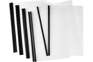 JOERSH 10-Piece Clear Report Book: Protect and Organize Documents