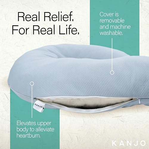 Miniatura 4 de Kanjo Almohada de embarazo, almohada de cuerpo completo de maternidad en forma de C para dormir y reflujo ácido
