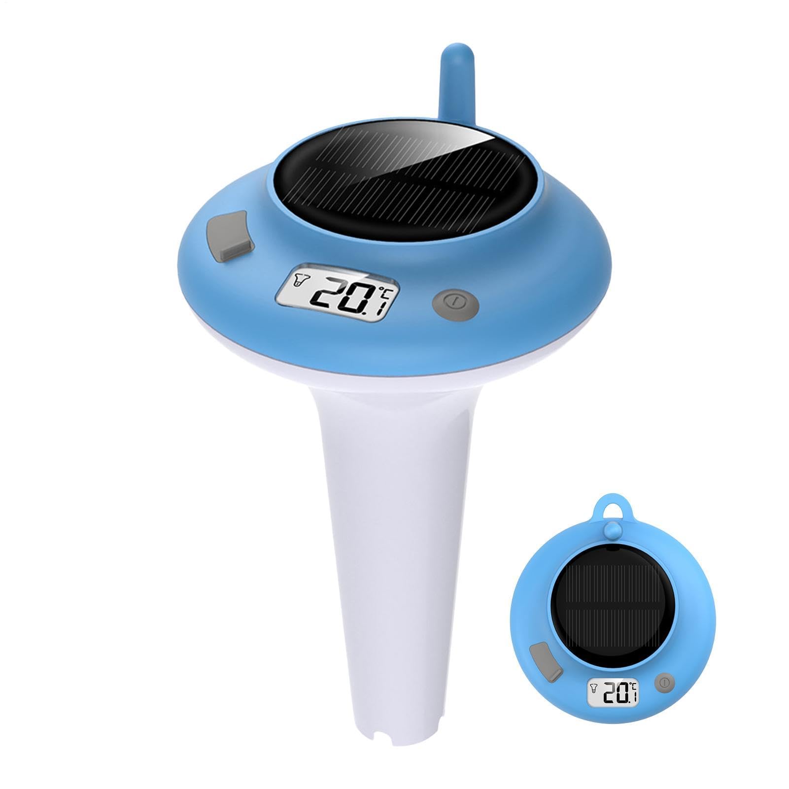 Sensore Digitale Temperatura Piscina Alimentato a Energia Solare Digitale | Termometro Acqua Vasca Idromassaggio per Spa, Hot Tub, Vasca Fredda, Aquarium, Home, Backyard, Commerciale