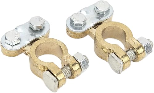 Miniatura 8 de Terminales de terminales de batería automotriz, 1 par de terminales de batería de automóvil, resistencia a la corrosión, conectores de abrazadera de