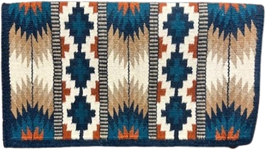 Handmade Western Ranch Saddle Blanket | Genuine New Zealand Wool Pad | Custom Equestrian Gear AM-273
