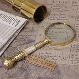 lupa antigua grande Puede haber poca causa para una lupa que no sea inspeccionar tus uñas, pero añadirla a una chimenea o oficina hace que sea un interesante artículo decorativo.
