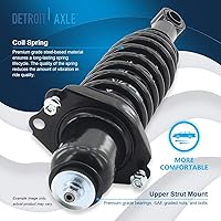 Vista 1547 de Detroit Axle - Kit de suspensión delantera de 10 piezas para Chevy Aveo Aveo5 Pontiac G3 Wave 2 Ready Struts Assembly 2 Enlaces de barra