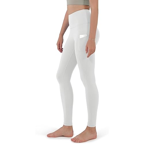 ODODOS Women's High Waisted Yoga Leggings with Pockets, Tummy Control Non See Through Workout Athletic Running Yoga Pants