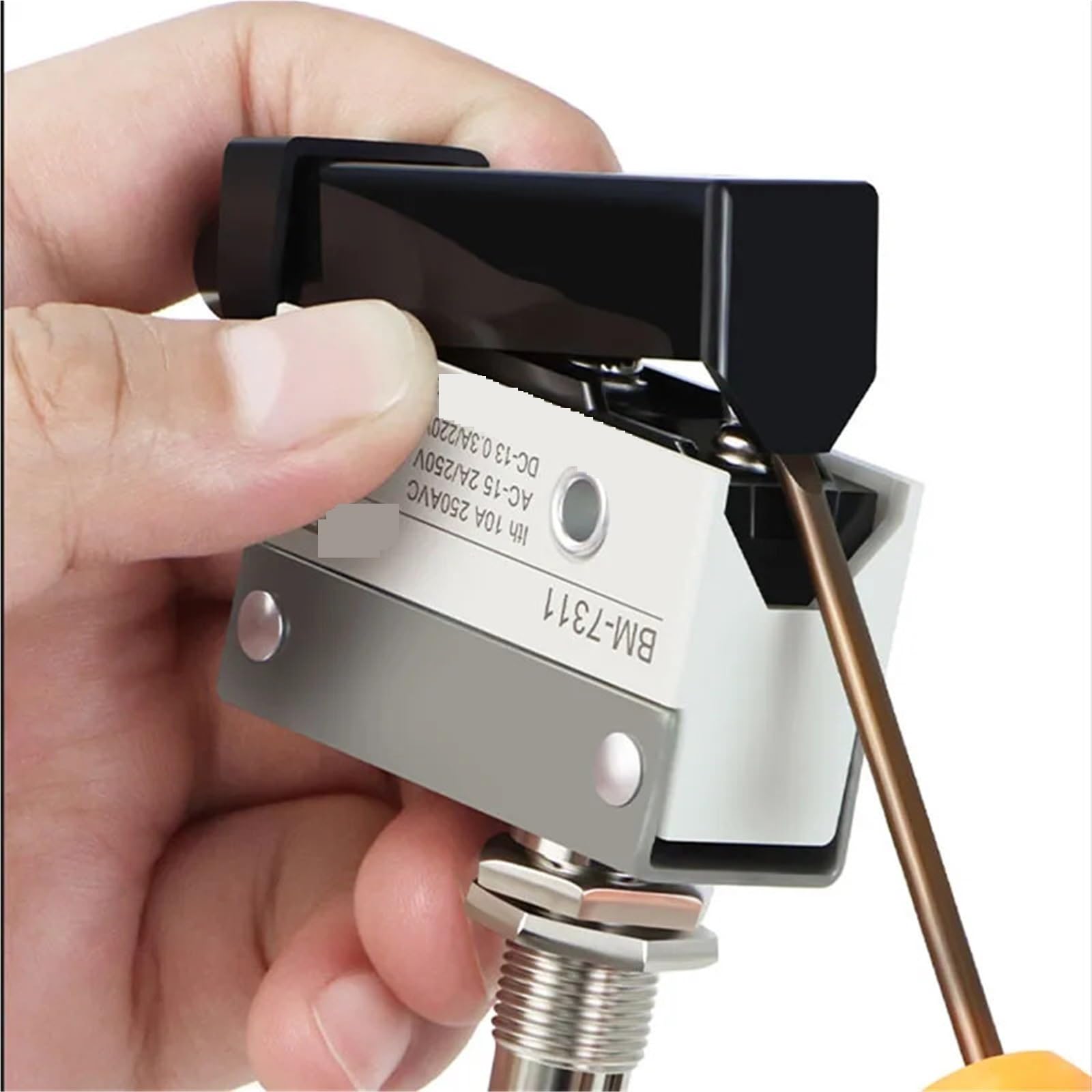 1 pz 10A 250V AC Interruttore impermeabile AZ-7312 AZ-7311 AZ-7121 AZ-7310 Interruttore di finecorsa 1NO 1NC Leva a rullo orizzontale piccola(AZ-7120,1NO 1NC_2PCS)