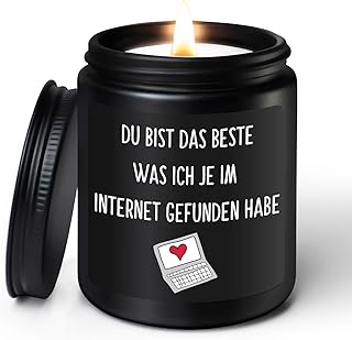 Valentinstag Jahrestag Geschenk für Ihn - Sandelholz Duftkerze Liebes Geschenke Männer Frauen Freund Freundin Weihnachten Geburtstag Liebesgeschenk Valentinstagsgeschenk für Sie Ihn