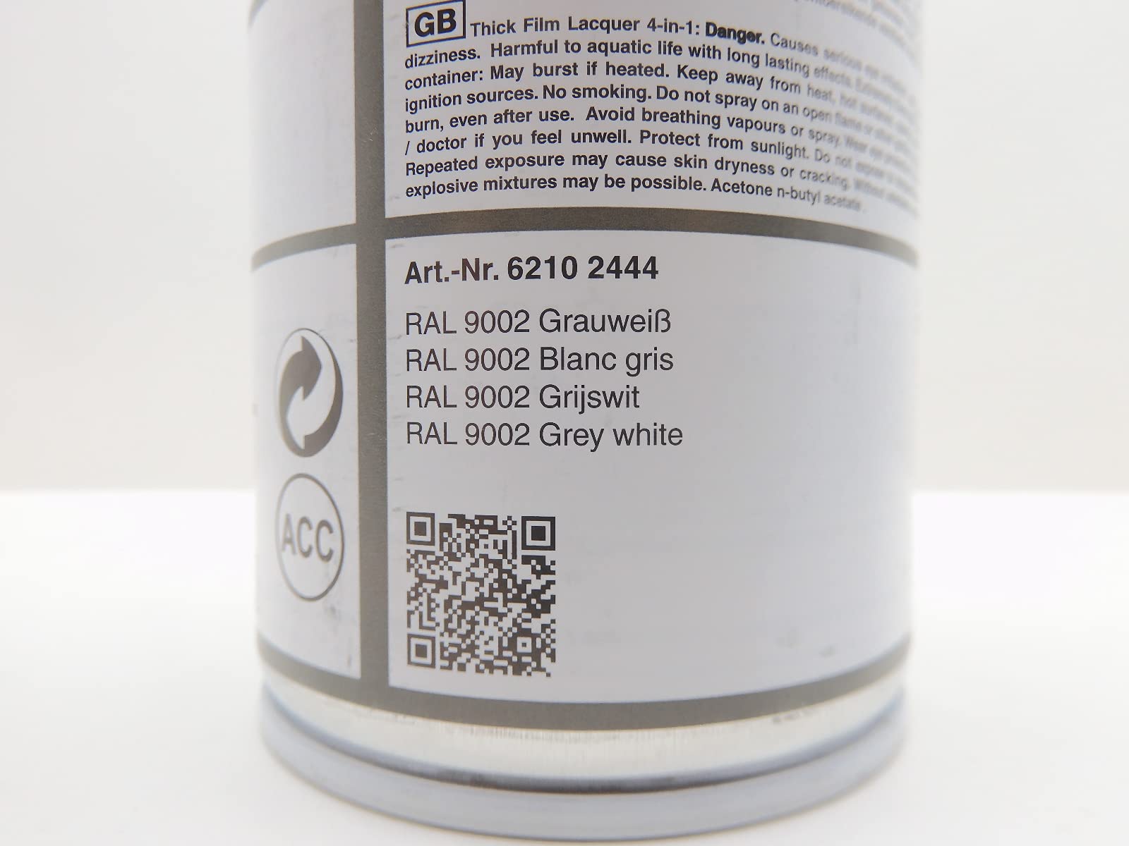 Förch 4 in 1 RAL 9002 GRAUWEISS WEISS GRAU DICKSCHICHTLACK LACK SPRAY SPRAYDOSE 400ML (6)