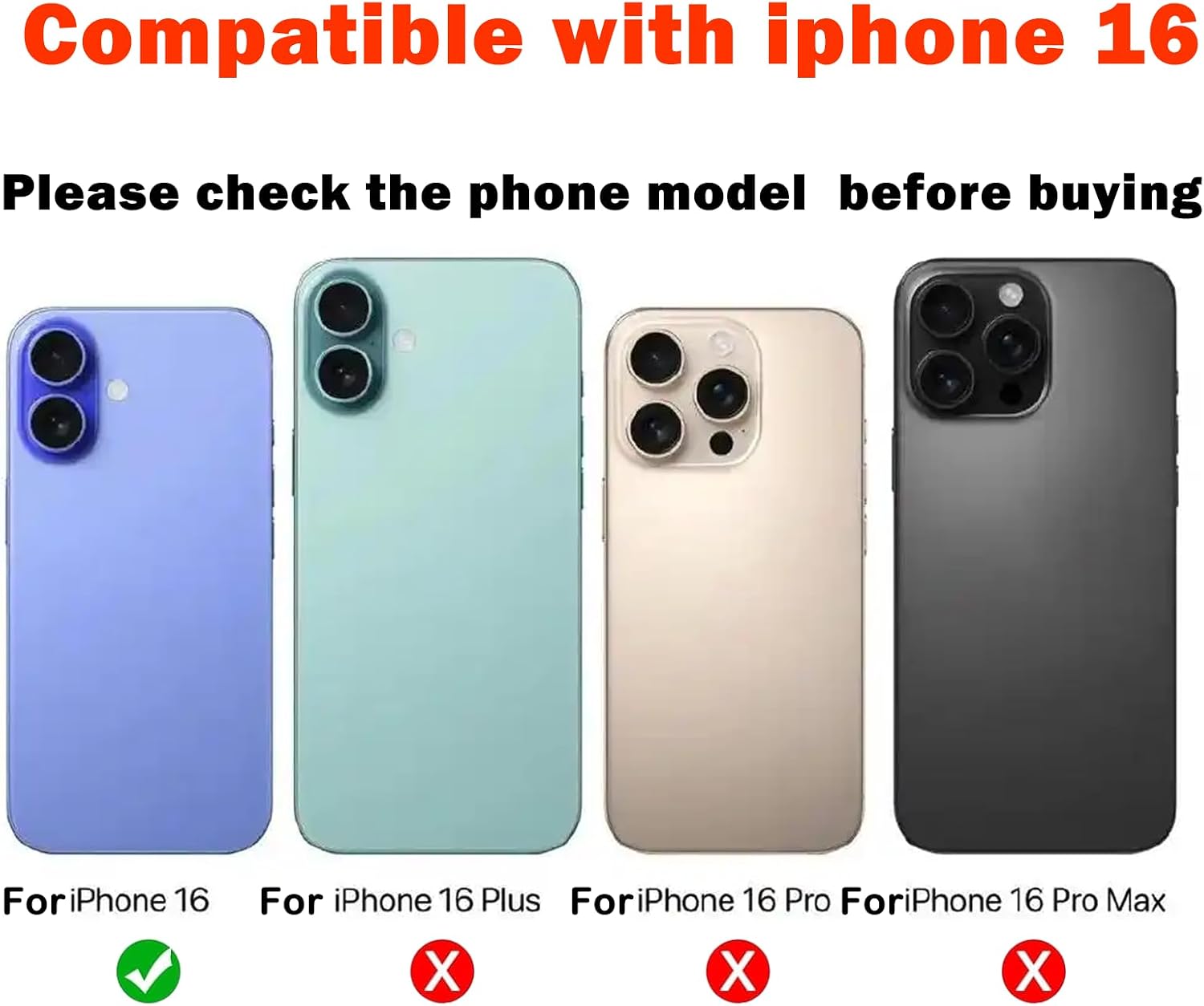 2pcs/ Set Back Camera Lens Glass Replacement for iPhone 16 image 2