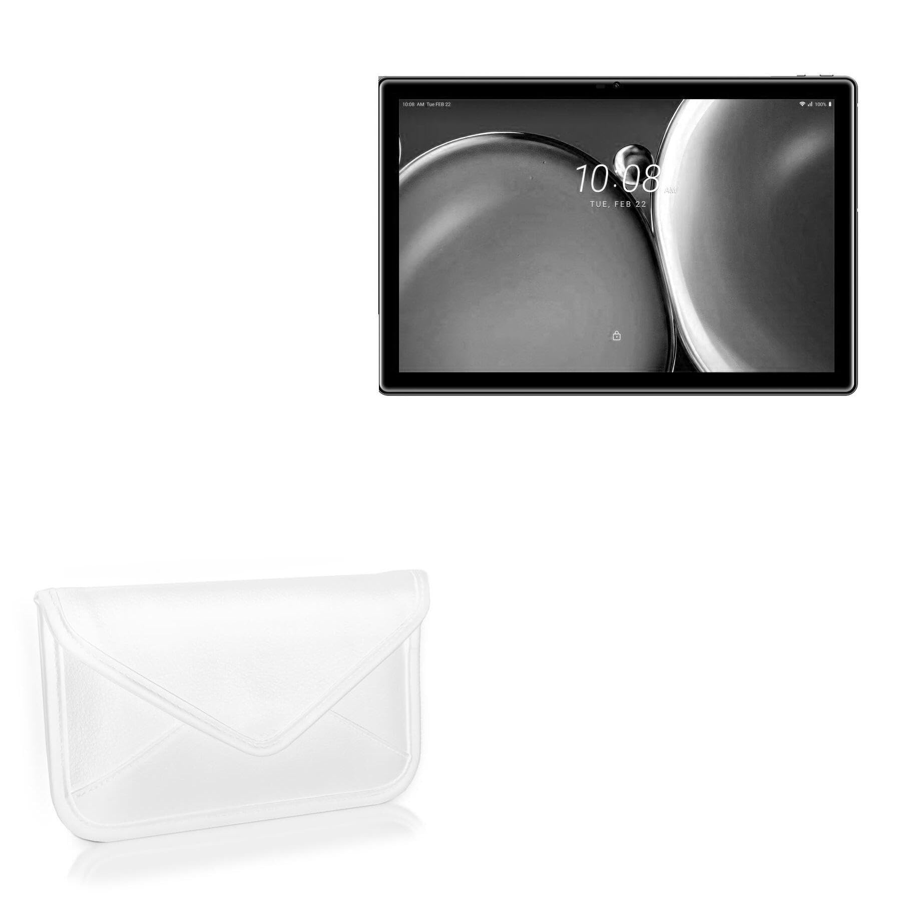 BoxWave Case Compatible with HTC A101 - Elite Leather Messenger Pouch, Synthetic Leather Cover Case Envelope Design - Ivory White