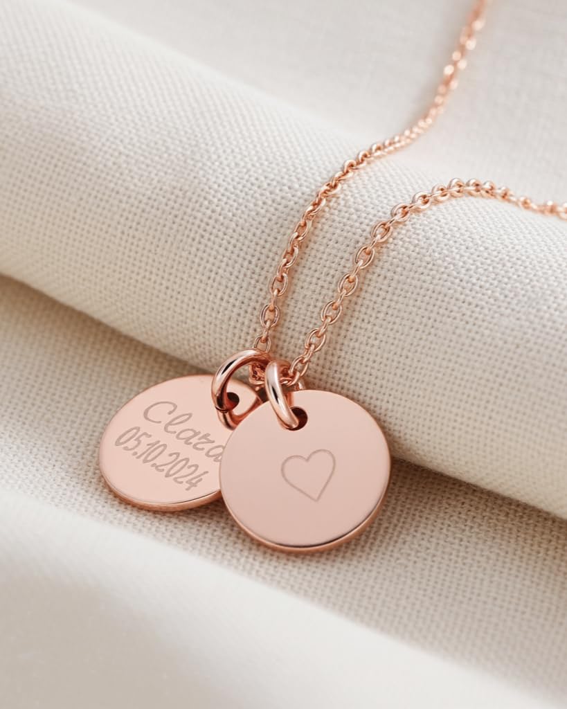 Kamiko Namenskette 925er Gravurkette Silberkette,Familienkette,Kindernamen,Geschenk zur Geburt,Personalisierte Kette