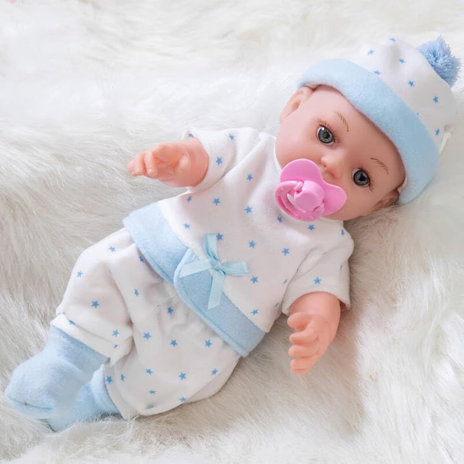 AM ANNA Reborn Baby Dolls Toddler - 12 inch Reborn Baby Doll Soft Cotton body Silicone Newborn real like Baby Doll Girl Toy Gift Dolls