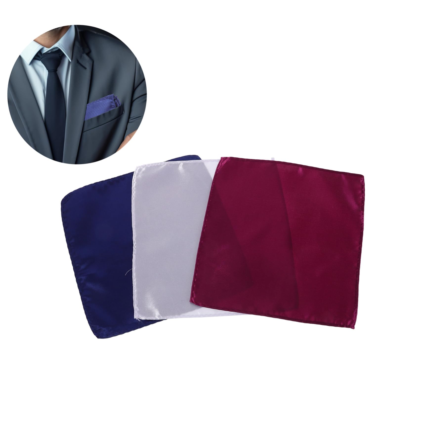 36 Pezzi Fazzoletti Taschino in Rayon Accessori Eleganti per Formali Matrimonio Party e Smoking Tessuto Leggero e Compatto per Viaggi
