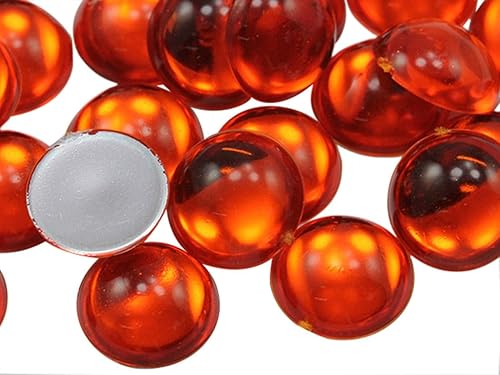 Miniatura 9 de KraftGenius Allstarco 200 piezas de diamantes de imitación redondos de acrílico con parte trasera plana, adornos de gemas de perlas para joyas,