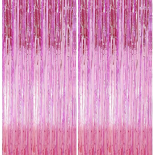 2 Pack de Fondos Decorativos 3.28 ft x 6.56 ft Color Rosa