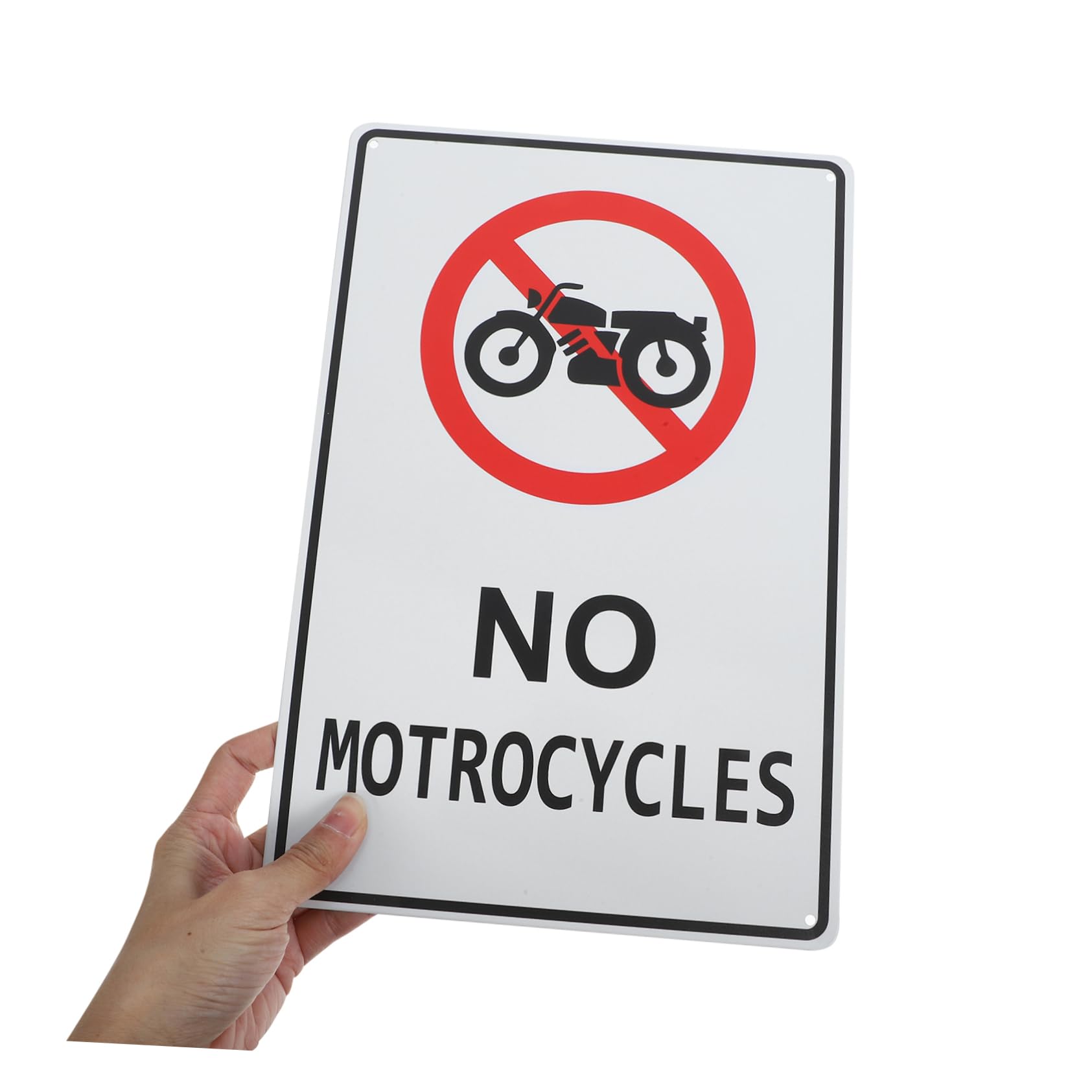 Amazon.co.jp: COSMEVIVI 道路標識バイク禁止警告サイン 高視認性 耐候