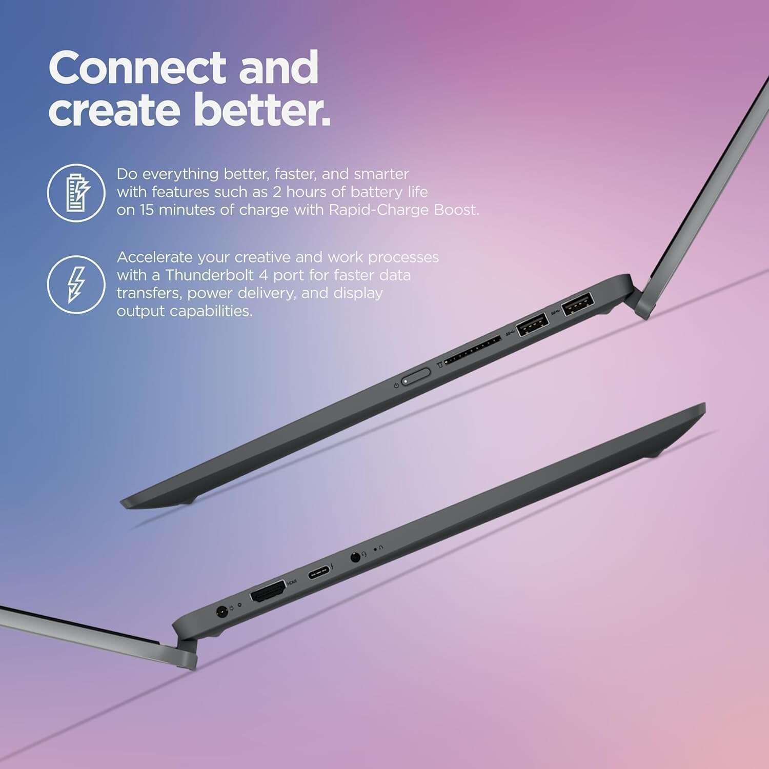 Lenovo IdeaPad Flex 5i 14" 2-in-1 Touchscreen Laptop - Intel 10-Core i5-1235U - 8GB RAM - 512GB SSD - 64GB SD Card - Intel Iris Xe Graphics - Backlit KB - Fingerprint - Windows 11 Pro - w/Drive