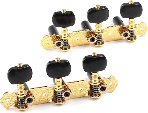 Vista 64 de Mr.Power Afinadores de guitarra, cabezales de máquina de 3+3 juegos de teclas de afinación, clavijas de cuerda para guitarra clásica