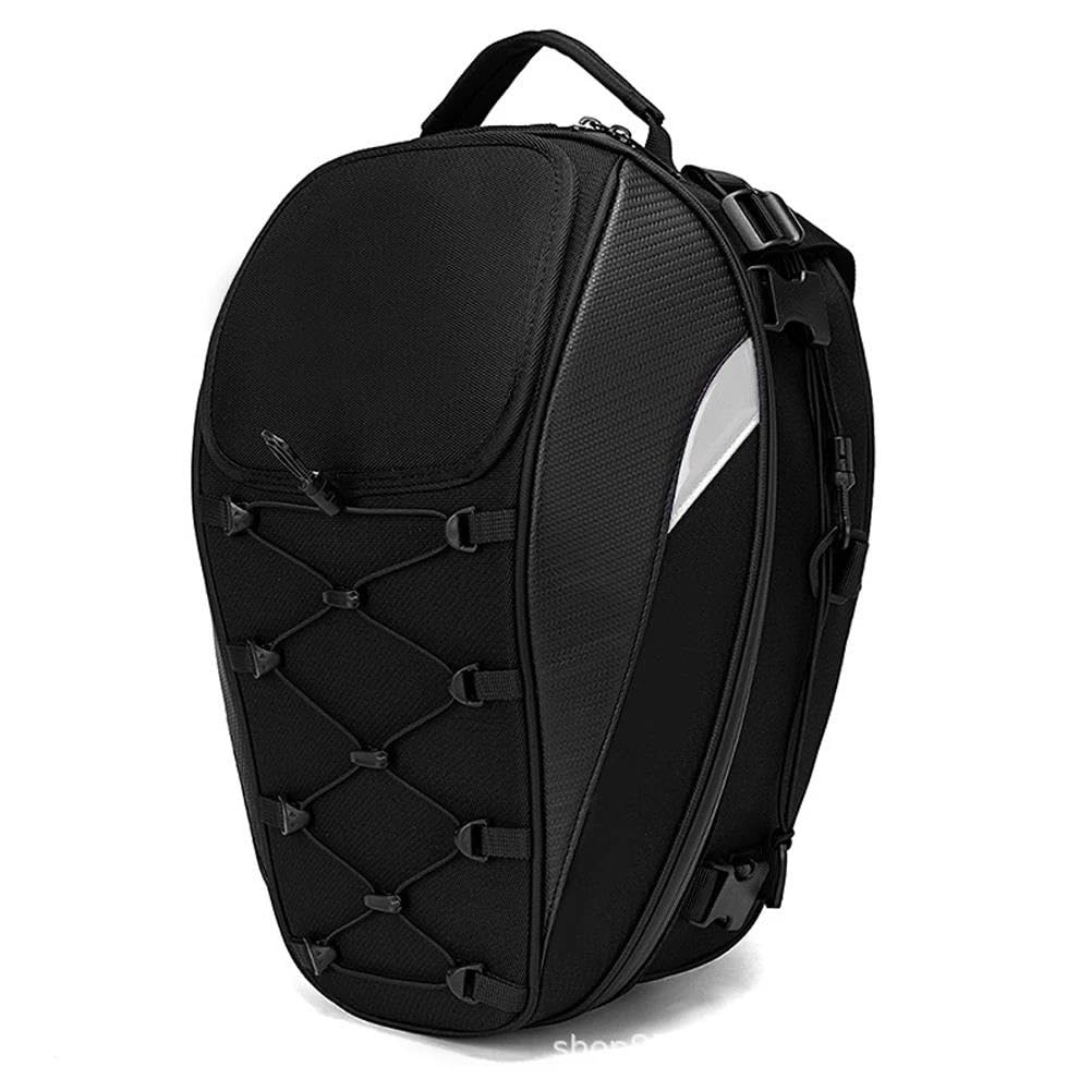 Borsa portaoggetti moto Zaino Sella Posteriore 30-40 Litri Capiente E Impermeabile Moto Con Doppio Uso Per Casco