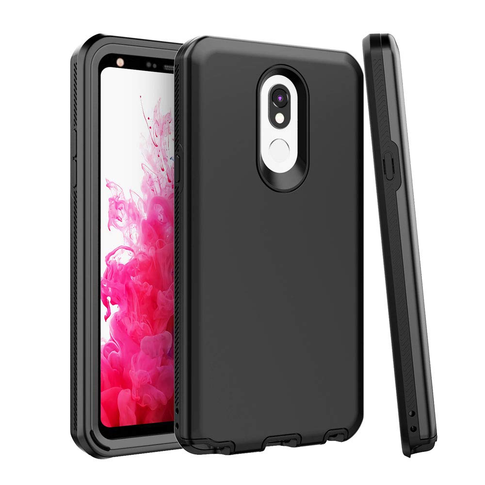 Cubevit LG Stylo 5 Case Rugged Shockproof Anti-Drop Anti-Scratch Full-Body Protective Slim Fit Phone Case with Soft Microfiber Lining Cushion Hard Shell Protection Case Cover 2019(Black)