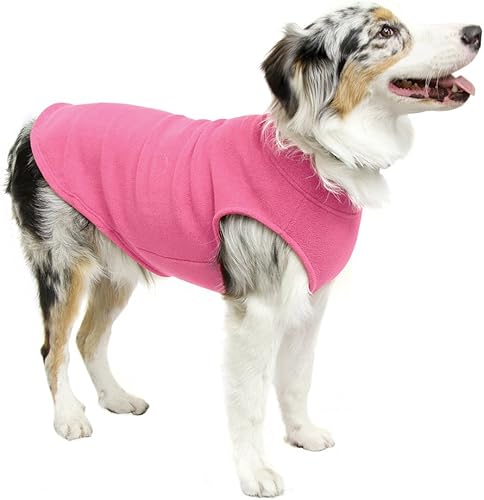 Miniatura 9 de Gooby Chaleco de forro polar elástico para perro - Borgoña, 3XL - Chaqueta cálida de forro polar para perros - Ropa de invierno para perros pequeños