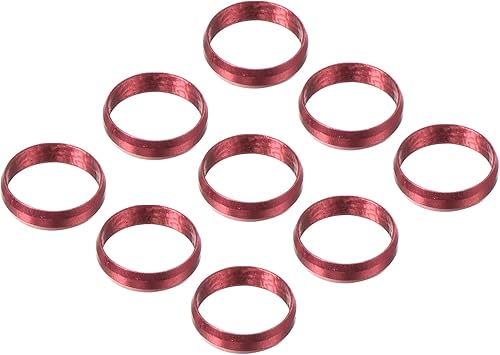 PATIKIL Anillos del eje del dardo, accesorios de aluminio del anillo O del dardo para los ejes del plástico y de nylon