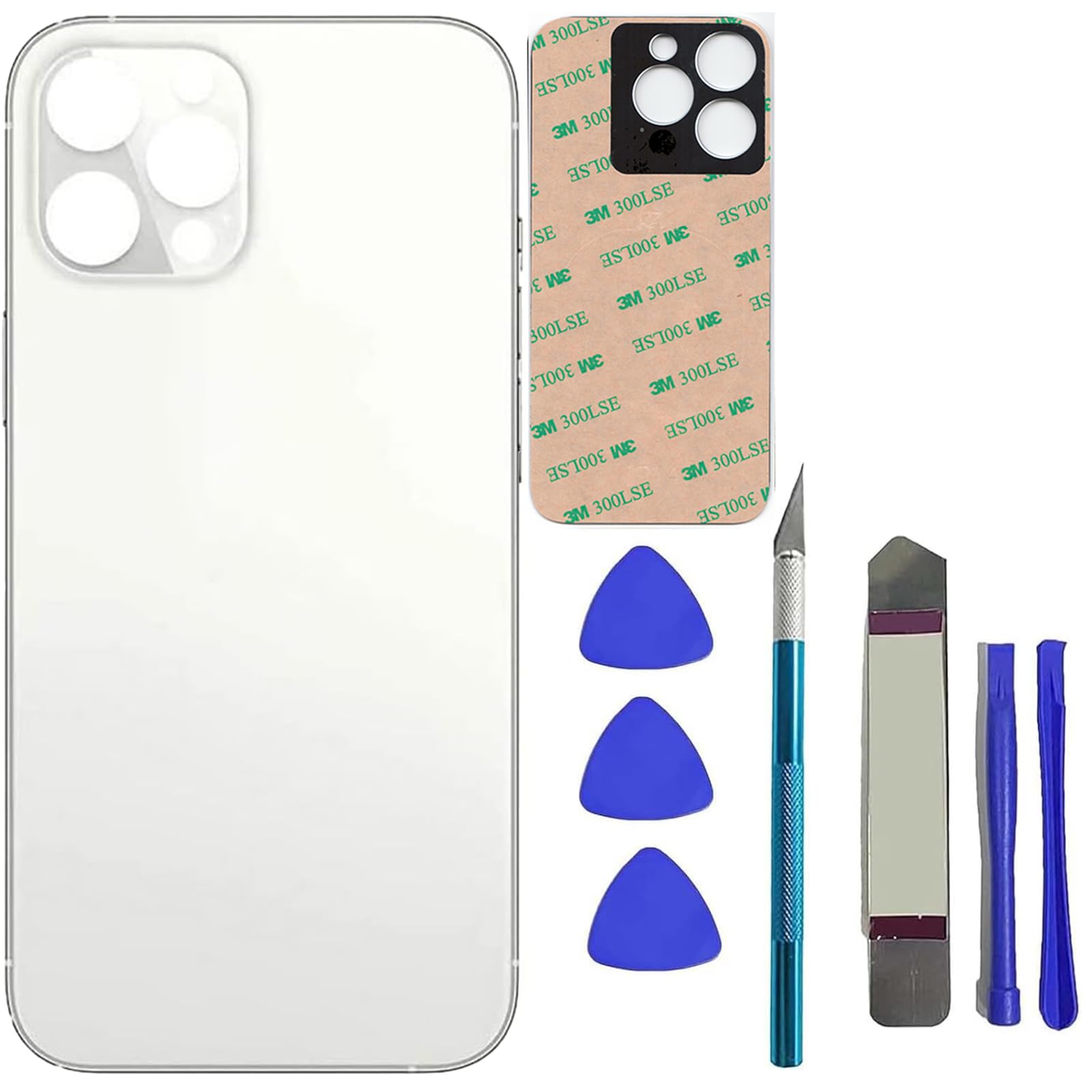 Mingxiong 13 Pro Max Rear Back Glass Replacement Compatible with iPhone 13 Pro Max Rear Back Glass Panel Replacement with Pre-Installed Adhesive +