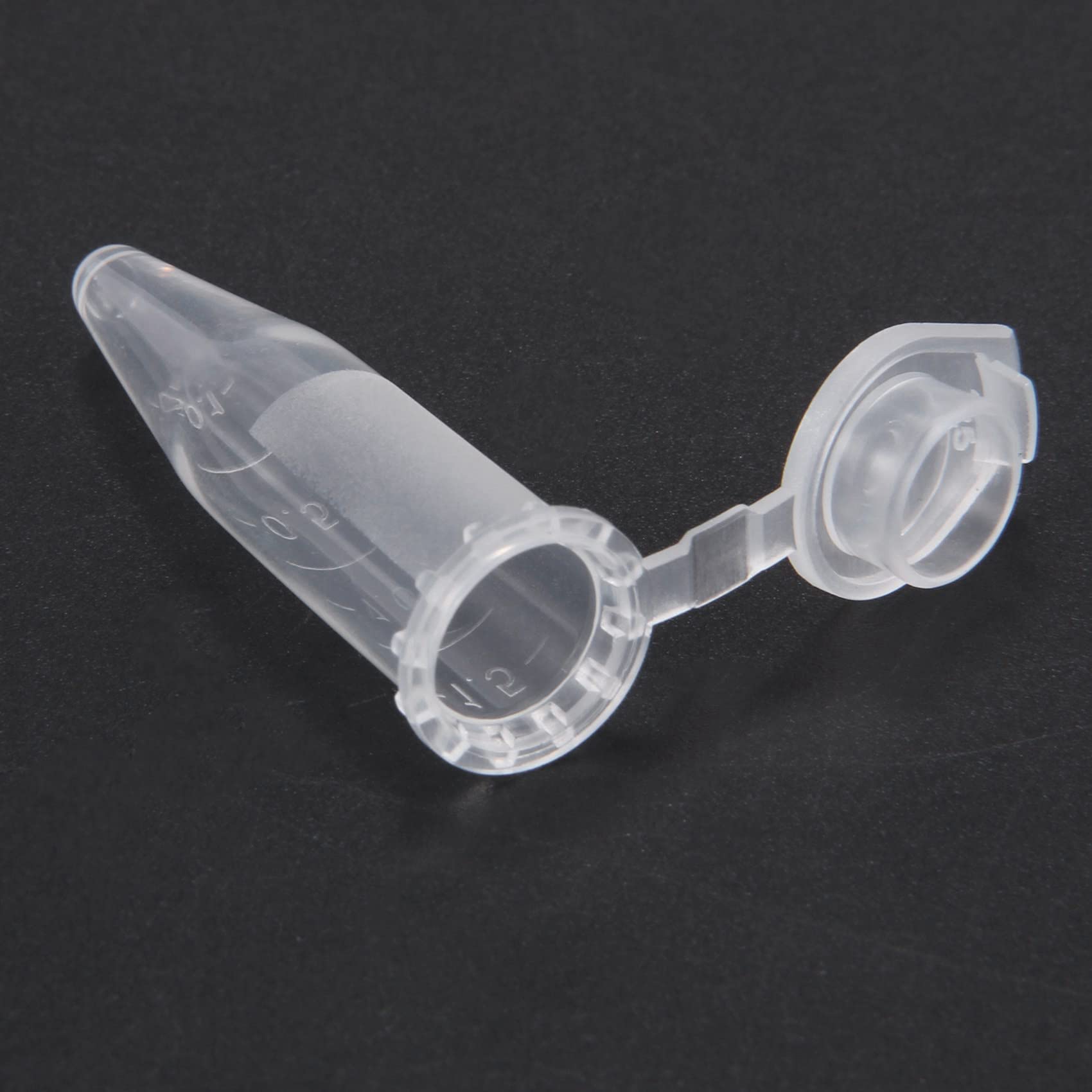 2000 piezas 1,5 ml laboratorio mini arte tela reactivo cristal centrífuga frascos tapa a presión 42 x 11 mm transparente