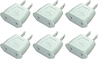 Vista 8 de EU Euro Europa a EE.UU. EE.UU. Enchufe de pared Convertidor Adaptador de viaje Adaptador (10 PCS)