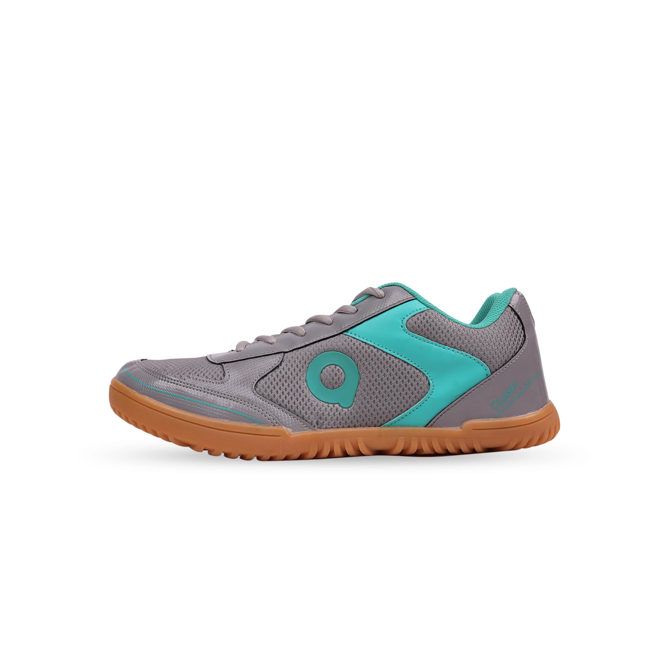 Clash Badminton Shoes for Men, Rubber Sole with PVC Synthetic Leather Upper and mesh for Sports, Badminton, Volleyball, Squash, and Table Tennis Light Weight Shoes