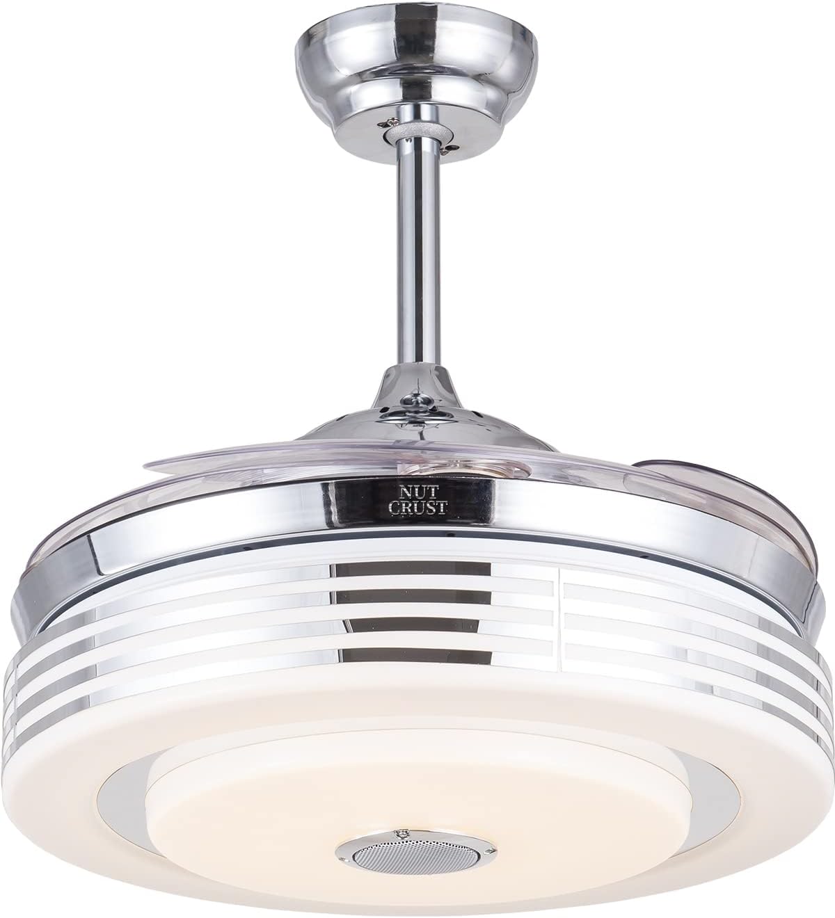 Flаѕh Dеаlѕ - 50% оƒƒ NUTCRUST Retractable Invisible Ceiling Fan with Light and Bluetooth Speaker, 7 Colors Change Bluetooth Speaker Music Player Modern Ceiling Fan Chandelier with Remote Control 36W LED (42 inch) Flаѕh Sаlе NUTCRUST Retractable Invisible Ceiling Fan with Light and Bluetooth Speaker, 7 Colors Change Bluetooth Speaker Music Player Modern Ceiling Fan Chandelier with Remote Control 36W LED (42 inch)