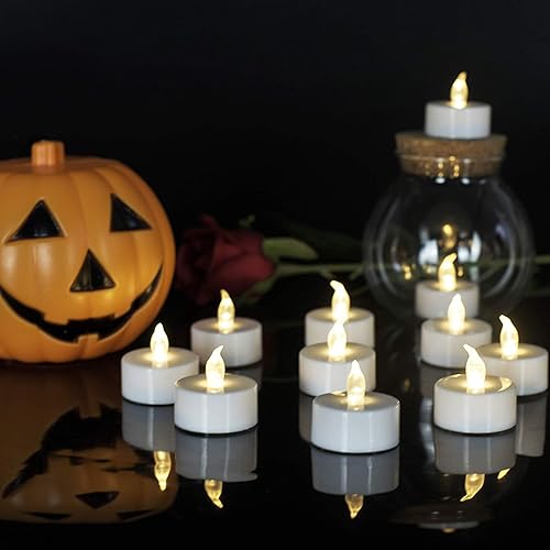 Miniatura 9 de Boakboary Velas LED sin llama paquete de 24 velas con control remoto, larga duración de más de 300 horas, velas LED que funcionan con pilas para