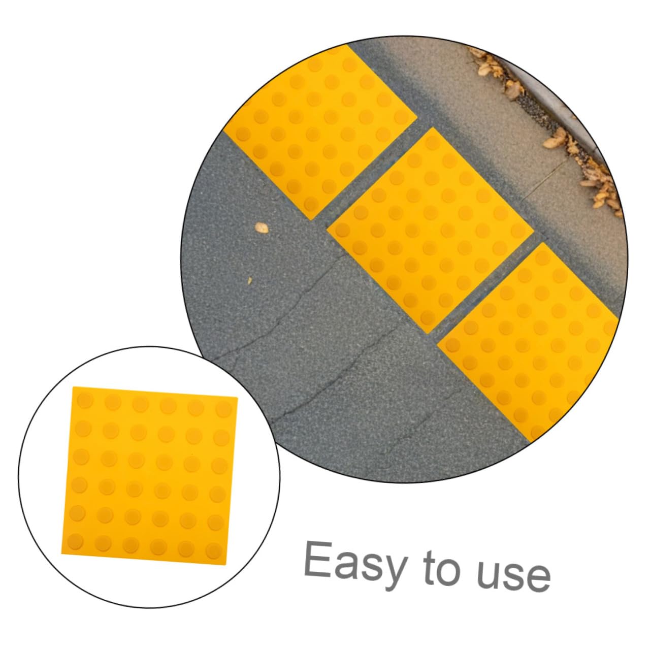 PRETYZOOM 4pcs PVC Blind Board Tactile Tile Plate Raised Dots Slip Resistant for Braille Flooring