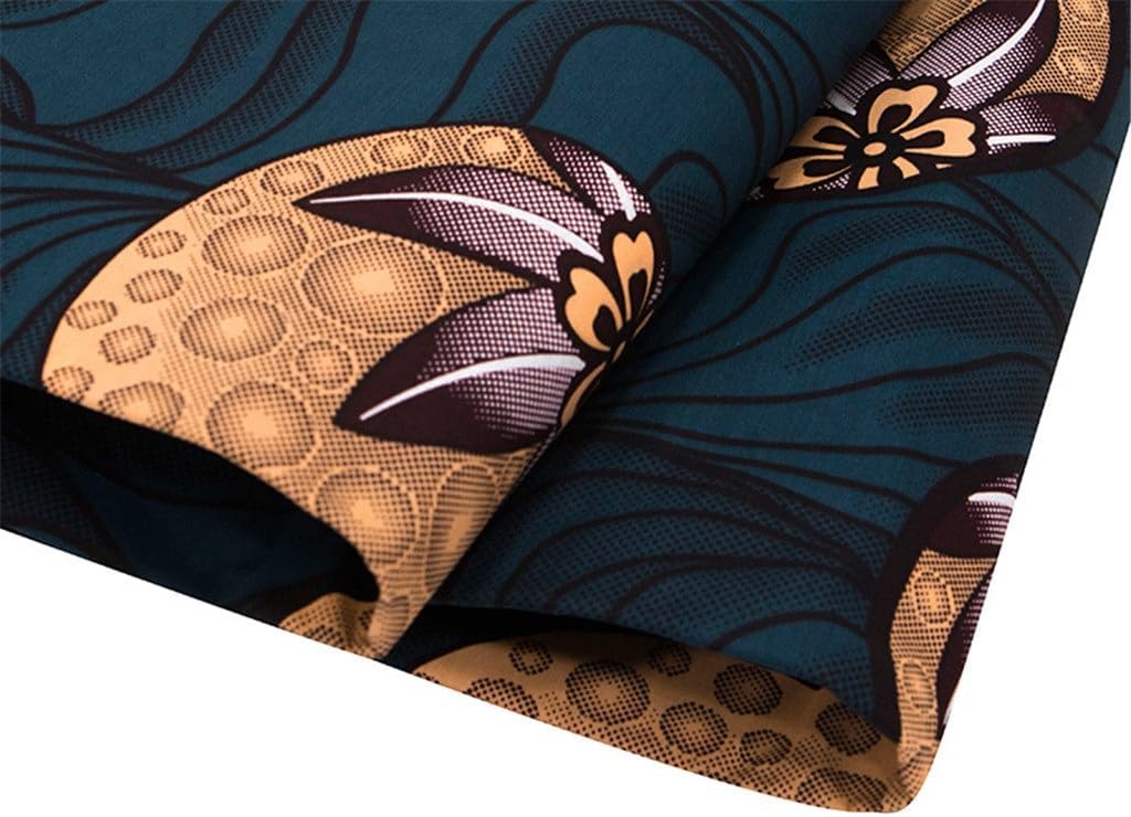 JSEIAJB アフリカ民族ファッション綿プリント生地綿両面アフリカエスニックスタイル生地