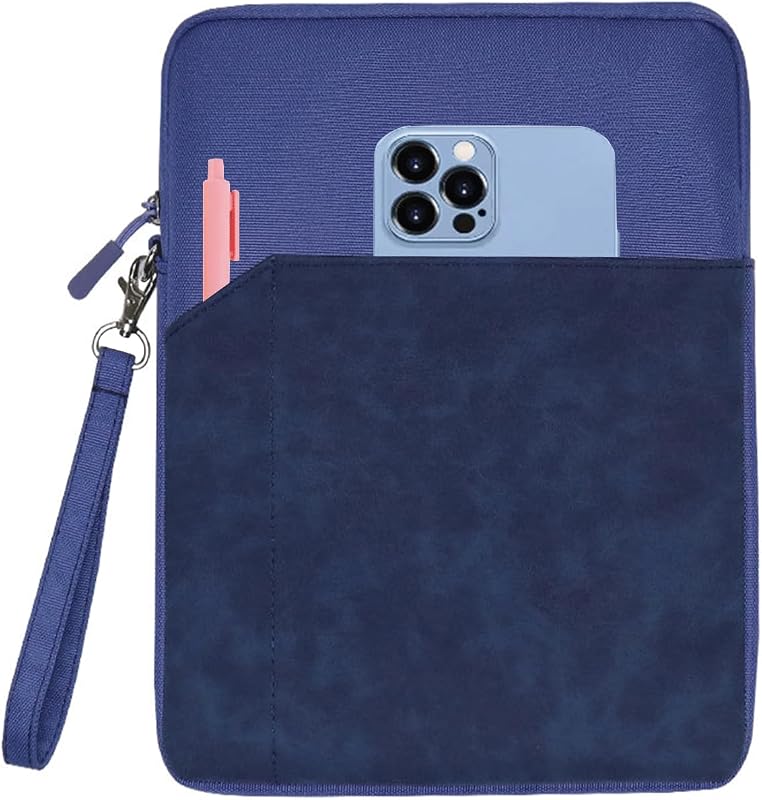 6-7 Inch Sleeve Carrying Case for Amazon Fire 7 Tablet/All-new Amazon Kindle Paperwhite 7", 6.8" Kindle Paperwhite, Kobo Clara BW 2E eReader 6", Protective Sleeve Cover Pouch Bag, Dark Blue
