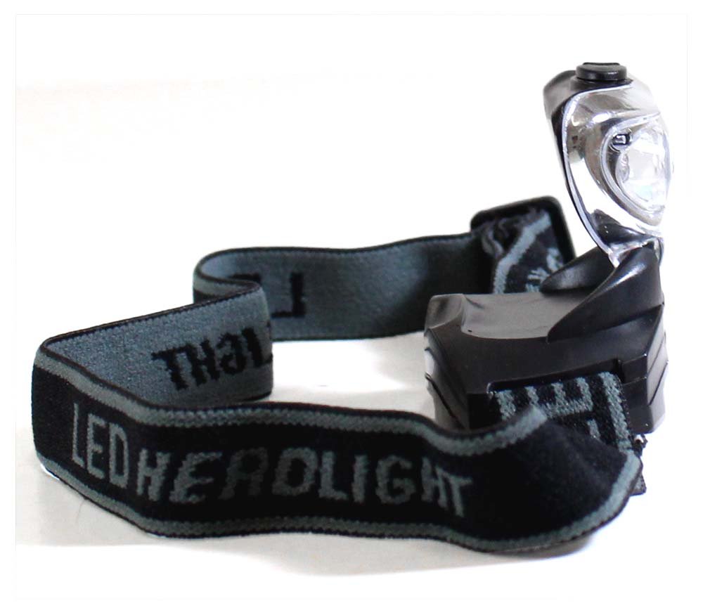 GLOW PRO 3-LED Headlight | Detachable & Adjustable Strap | 2 White & 1 Red LEDs | Multi-Functional for Bicycling, Hiking & Safety | 2.5