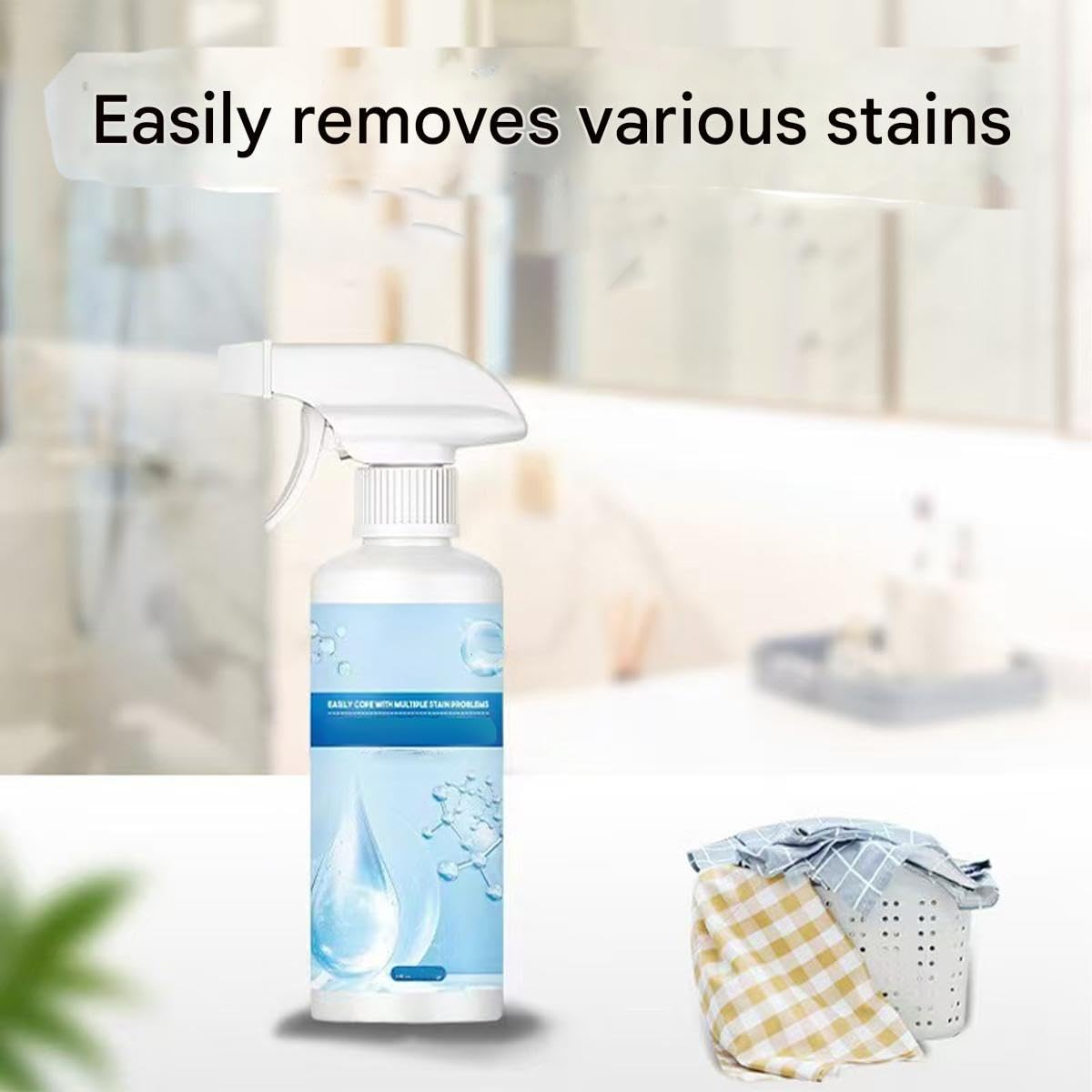 300 ml detergentu w sprayu, środek do usuwania plam z odzieży, usuwania plam z oleju, czyszczenie na sucho w domu, środek do usuwania plam i plam w domu (4 szt.)