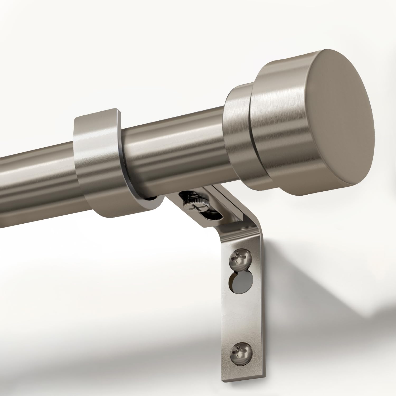 Photo 1 of Lootkell 32"-144" Brushed Nickel Curtain Rod