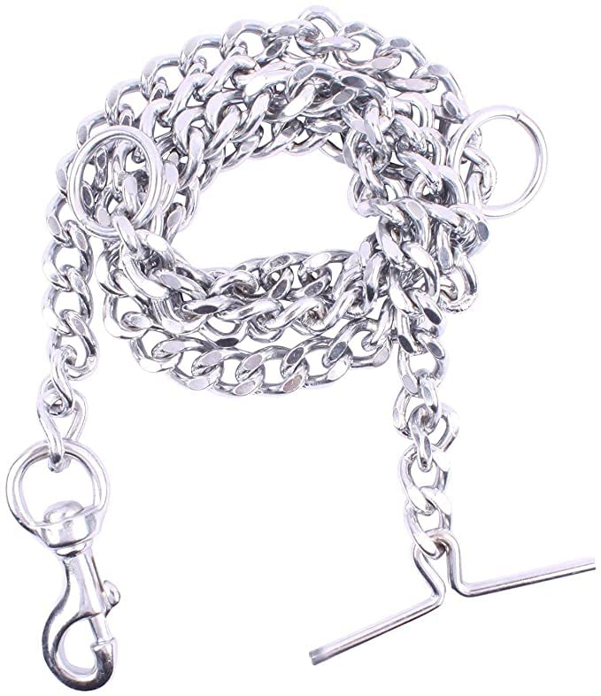 Woofy Dog Chain Silver Grind Small Dogs Leash Durable Dog Chain with Heavy Hook (L - 60inch) (NO.-12) - Small Dog And Puppy Only (B09CZDZMQH) Amazon Price History, Amazon Price Tracker