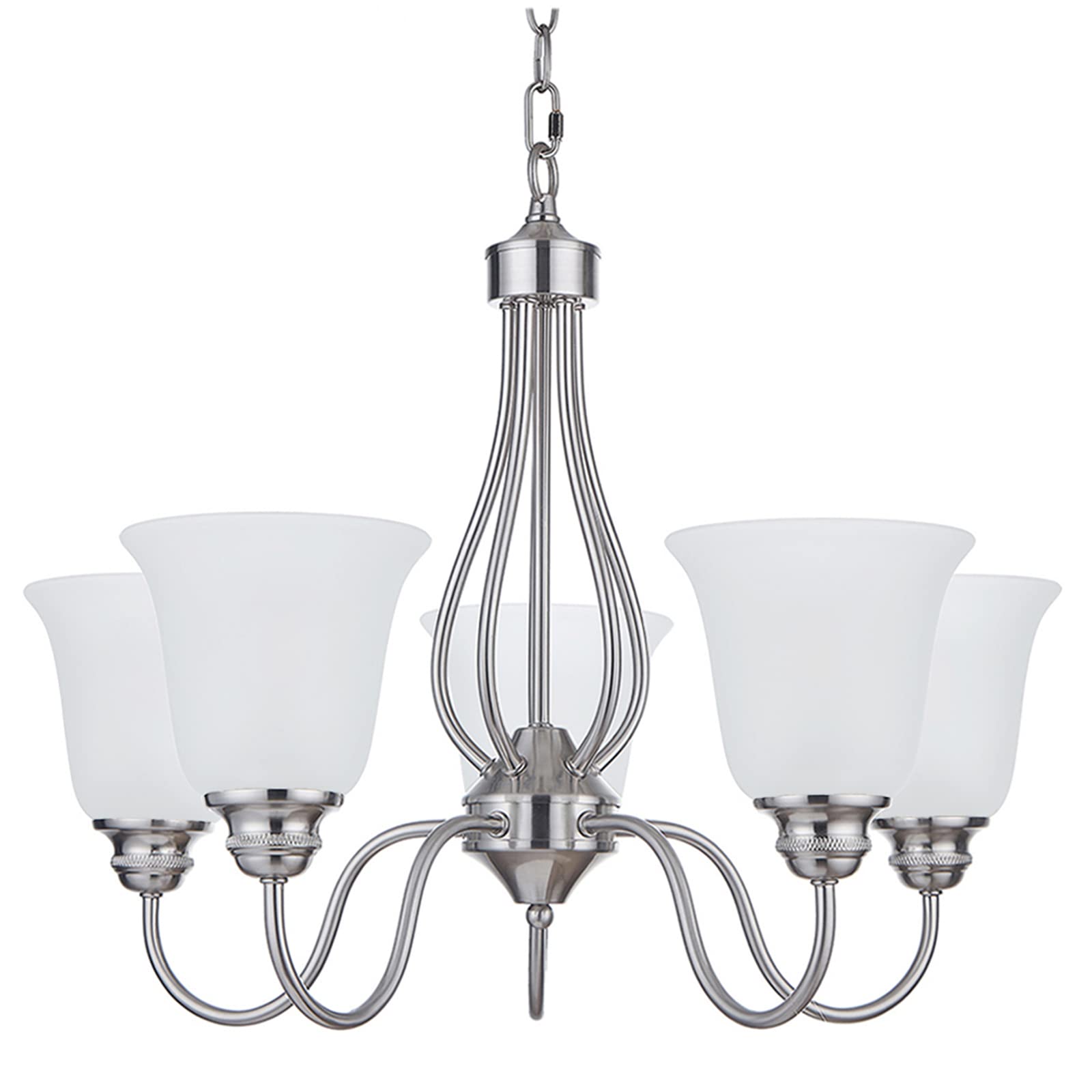 Kitchen Island Chandelier - 5 Light Brushed Nickel -14 Kitchen Island Chandelier - 5 Light Brushed Nickel -14